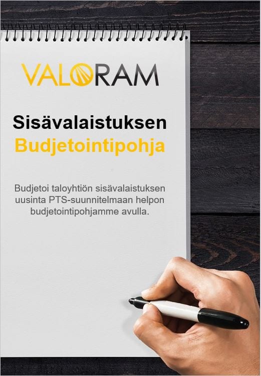 Sisävalaistuksen Budjetointipohja